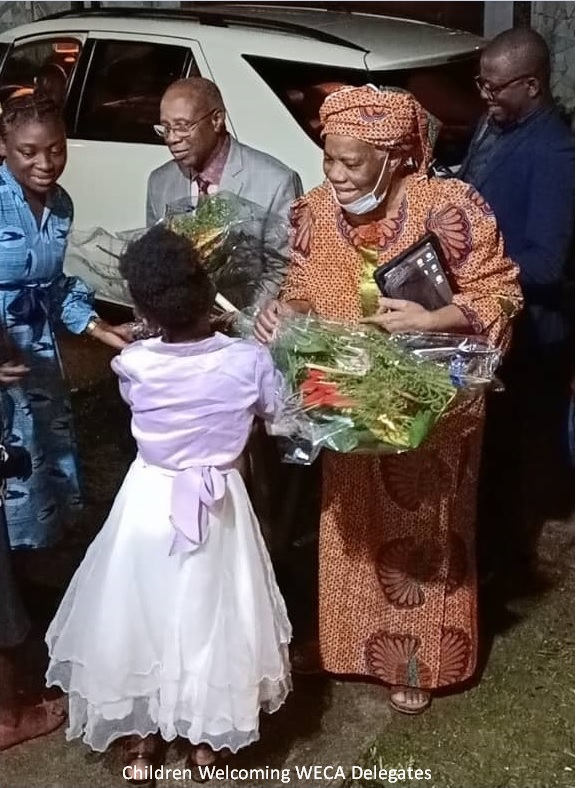 Children welcoming WECA Delegates