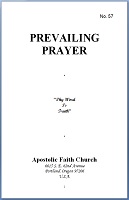 PREVAILING PRAYER