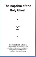 The Baptism of the Holy Ghost